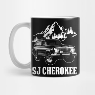 SJ-series Jeep Cherokee jeep car name Mug